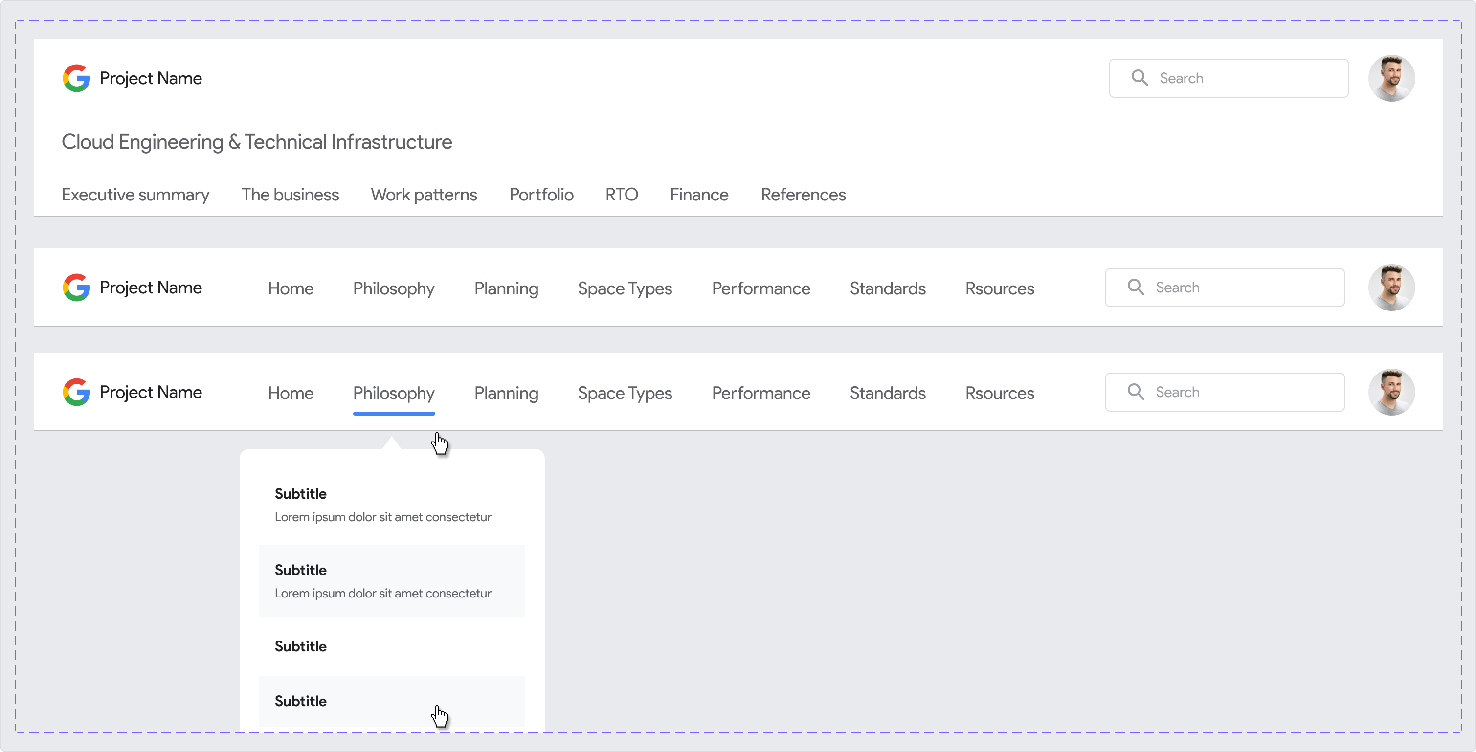Base components example