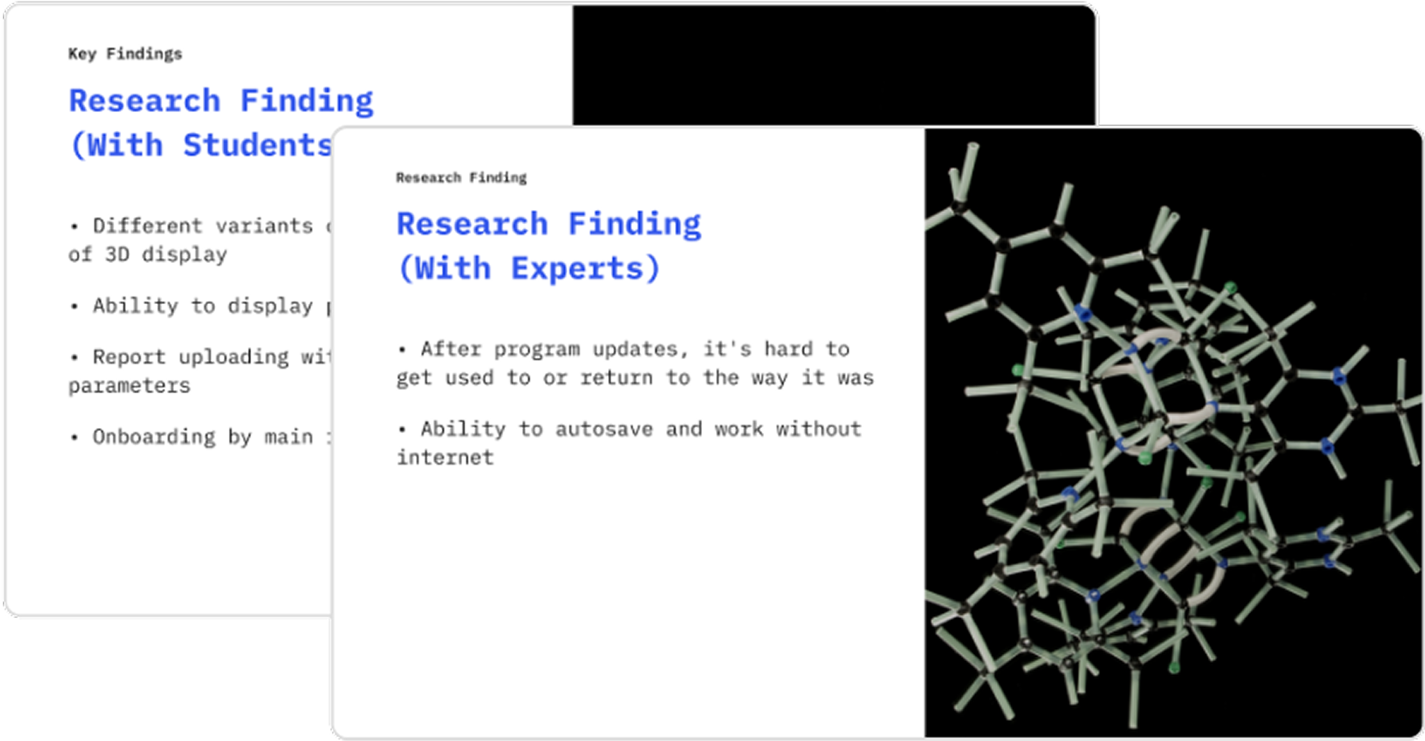 Research findings: most used programs and preferred format of work